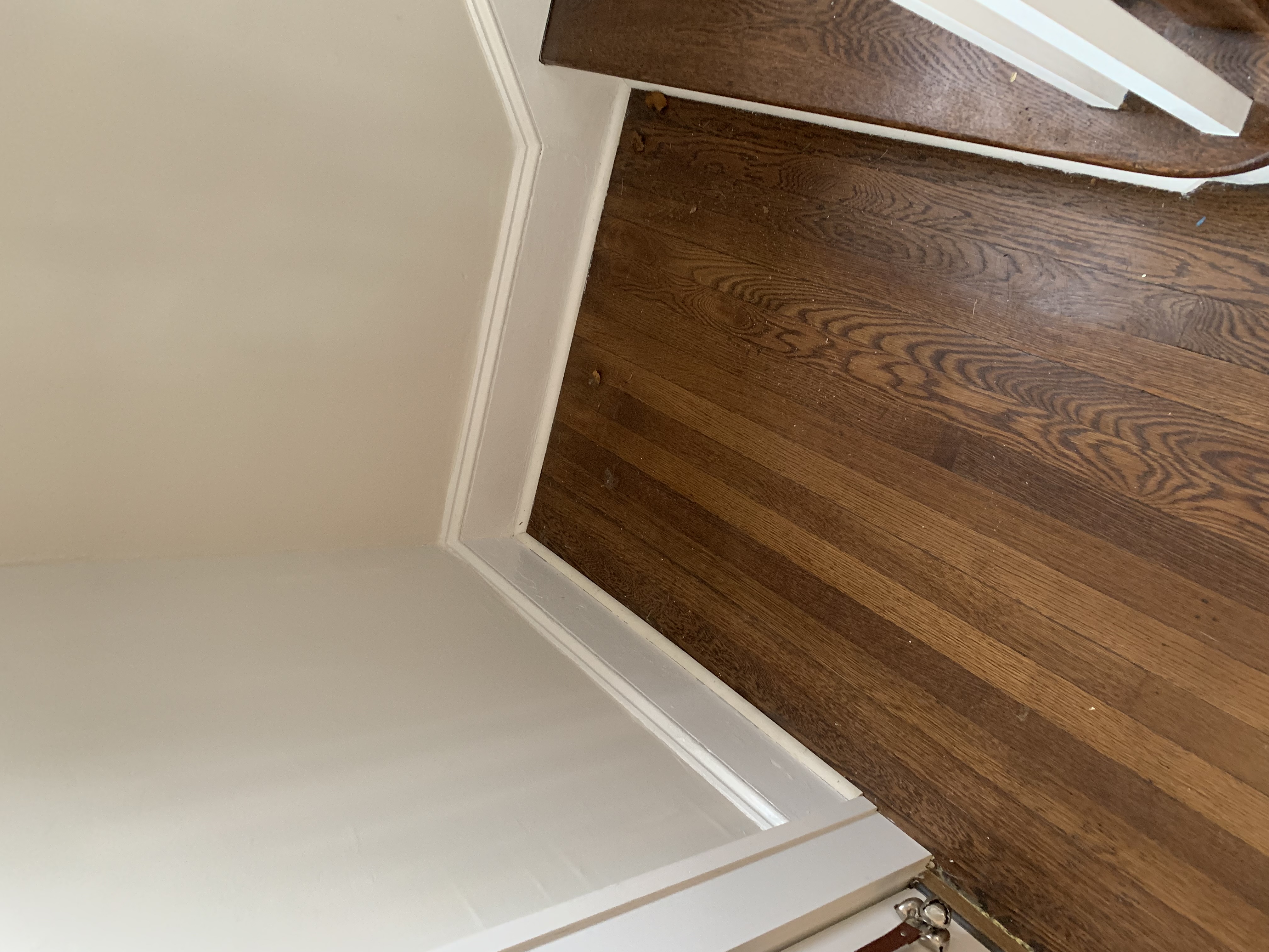 Indoor white siding for a house